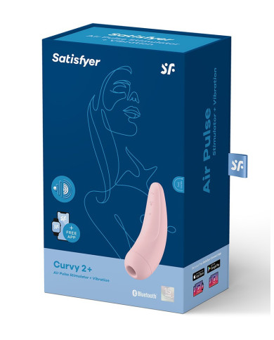 Satisfyer Curvy 2  Pink   incl. Bluetooth and App Satisfyer Curvy 2  Pink   incl. Bluetooth and App