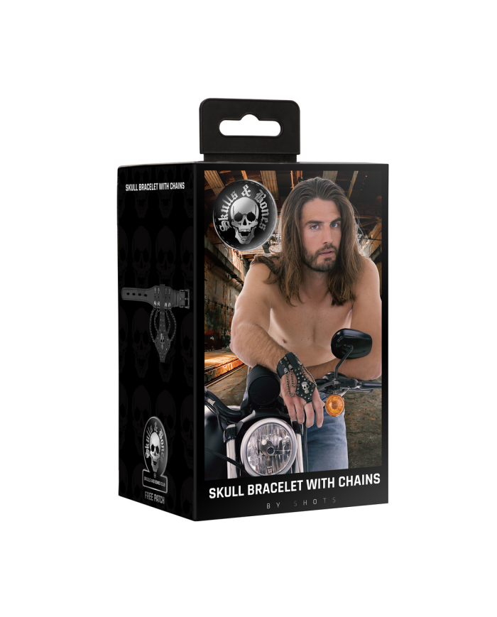 Bracelet with Skulls and Chains