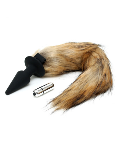 Rimba - Silicone Butt Plug with Fox Tail Rimba - Silicone Butt Plug with Fox Tail