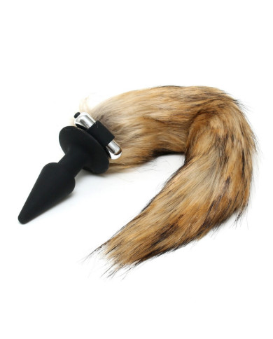 Rimba - Silicone Butt Plug with Fox Tail Rimba - Silicone Butt Plug with Fox Tail