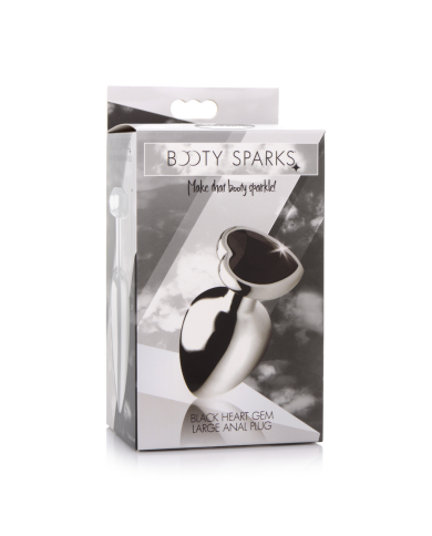 Black Heart - Butt Plug - Large Black Heart - Butt Plug - Large
