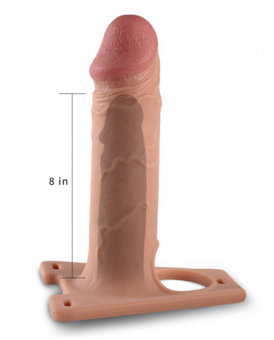 LoveToy - Strap-On Harness met Dildo 8.5    21.5 cm - Nude