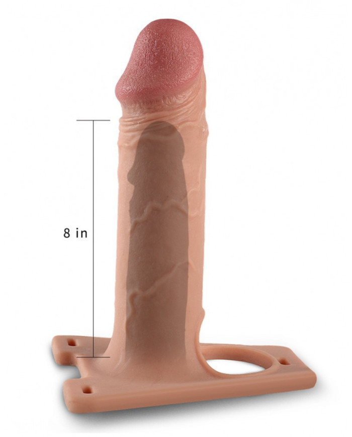 LoveToy - Strap-On Harness met Dildo 8.5    21.5 cm - Nude