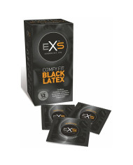 EXS Black Latex Condoms 12 pack