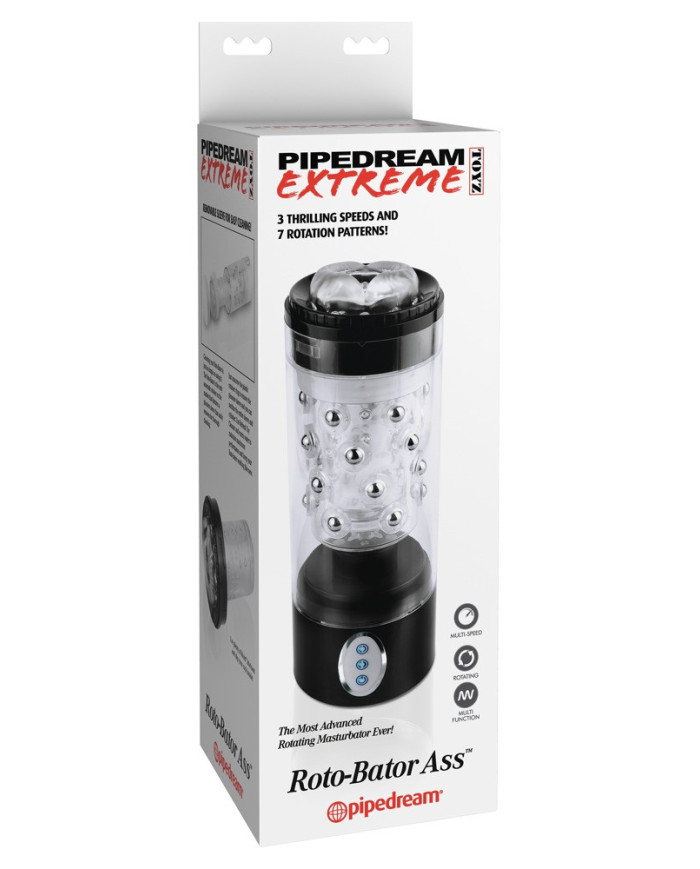 PET Roto-Bator Ass Clear Black PET Roto-Bator Ass Clear Black