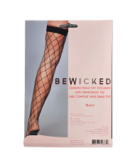 Caught In My Trap Thigh Highs - BLK   OS