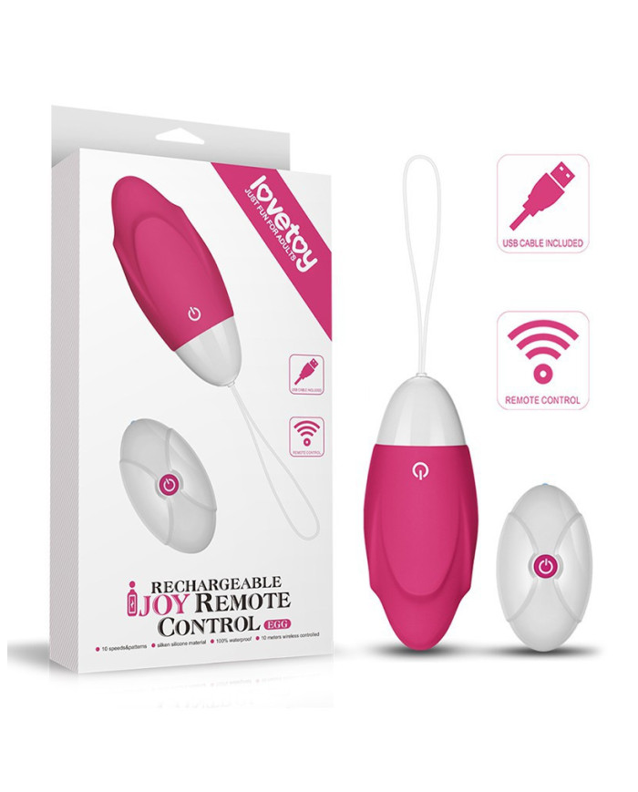 LoveToy - iJoy 2 - Egg Vibrator met Afstandsbediening -  Roze