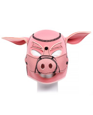 Neoprene Pink Pig BDSM Hood Neoprene Pink Pig BDSM Hood