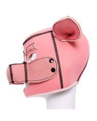 Neoprene Pink Pig BDSM Hood Neoprene Pink Pig BDSM Hood