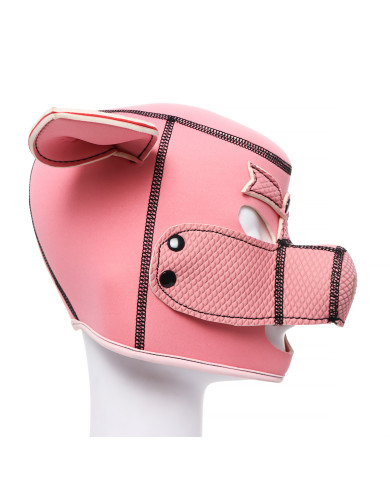 Neoprene Pink Pig BDSM Hood Neoprene Pink Pig BDSM Hood