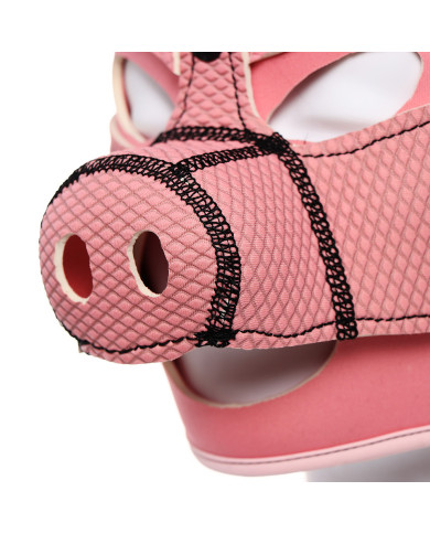 Neoprene Pink Pig BDSM Hood Neoprene Pink Pig BDSM Hood