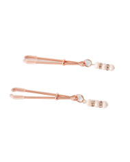 Rose Nipple Clamps Pinchers with Rhinestones Rose Nipple Clamps Pinchers with Rhinestones