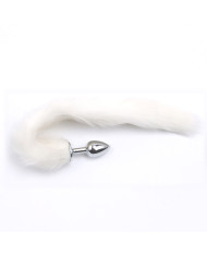 Fox Tail Plug White - Short