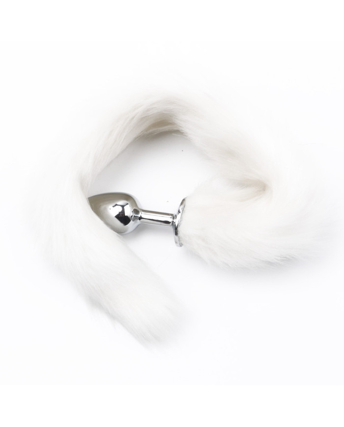 Fox Tail Plug White - Short