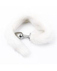 Fox Tail Plug White - Short