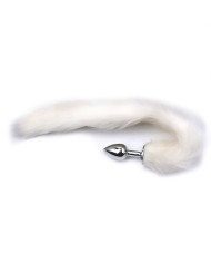 Fox Tail Plug White - Short