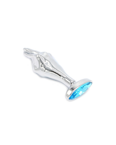Fist Butplug Blue Gem L Fist Butplug Blue Gem L