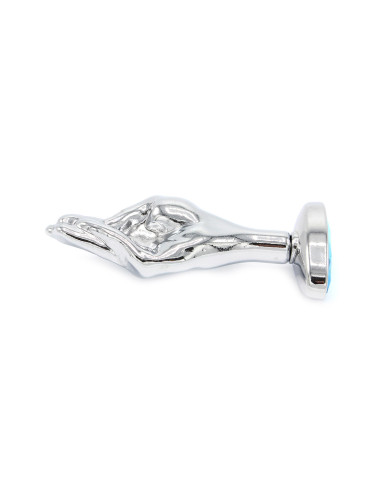 Fist Butplug Blue Gem L Fist Butplug Blue Gem L