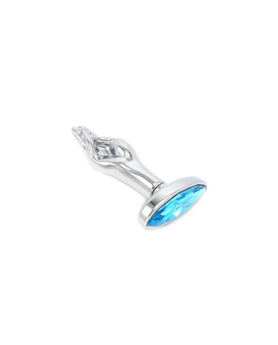 Fist Butplug Blue Gem S Fist Butplug Blue Gem S