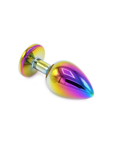 Rainbow Butplug with Gem L Rainbow Butplug with Gem L