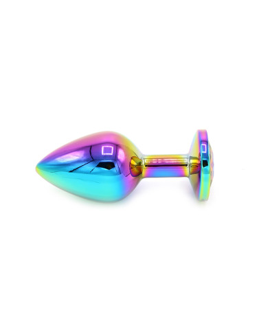 Rainbow Butplug with Gem M Rainbow Butplug with Gem M