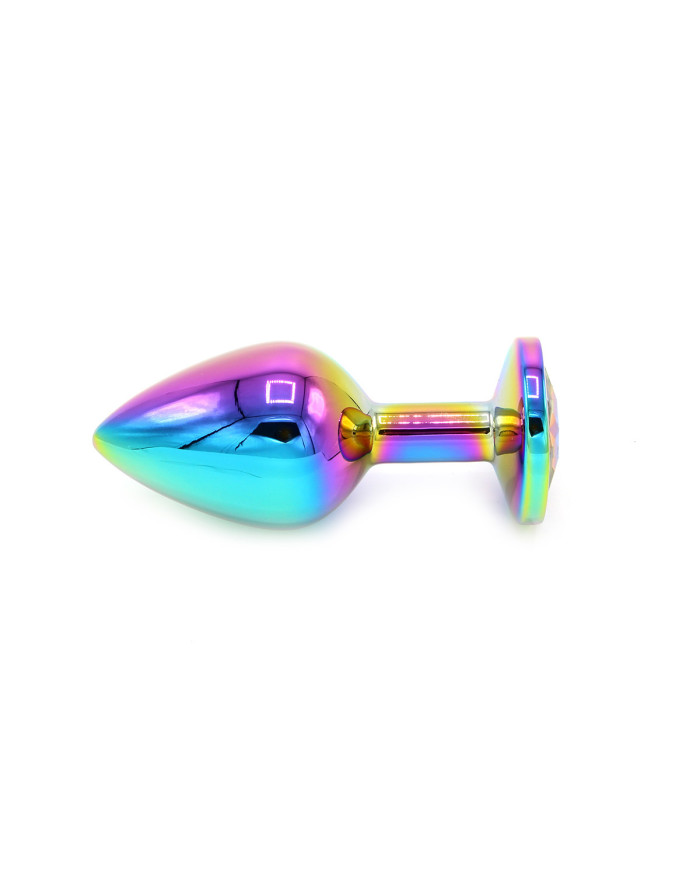 Rainbow Butplug with Gem M