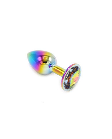 Rainbow Butplug with Gem S Rainbow Butplug with Gem S