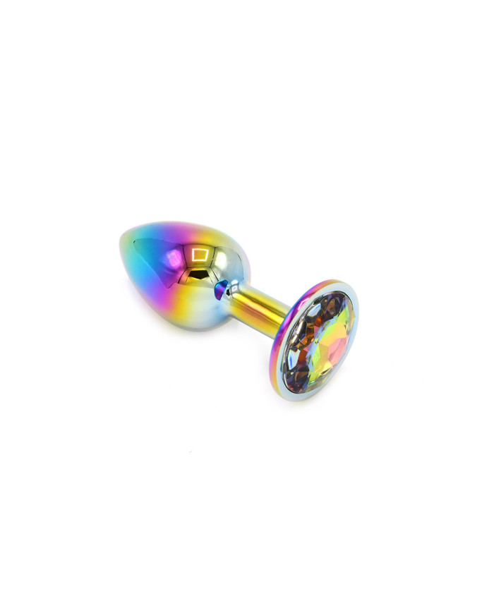 Rainbow Butplug with Gem S Rainbow Butplug with Gem S