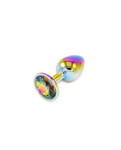 Rainbow Butplug with Gem S Rainbow Butplug with Gem S