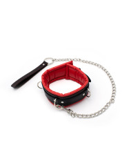 Collar Red   Black with Leash Collar Red   Black with Leash