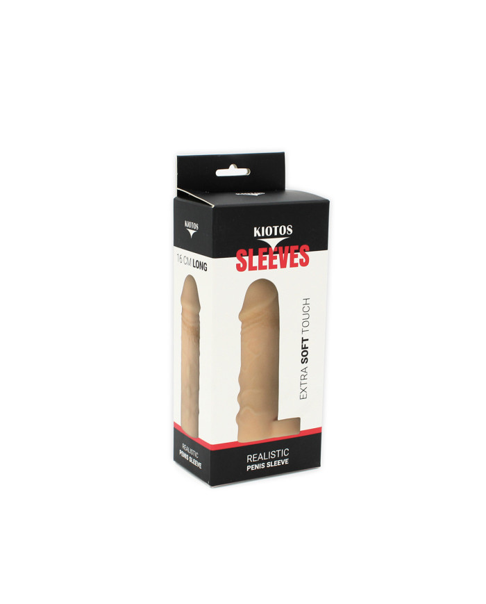 Kiotos Realistic Sleeve 16 cm Extra Soft Touch