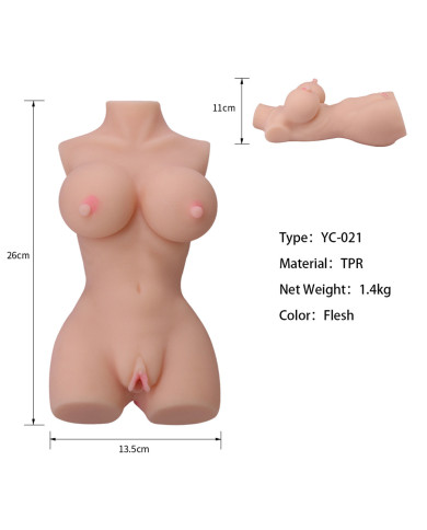 Masturbator Tiny Body Double Hole (S) Masturbator Tiny Body Double Hole (S)