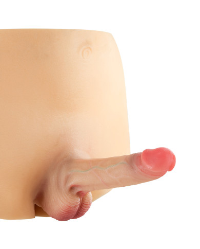 Real Manly Hollow Realistic Dildo Body Suit S M