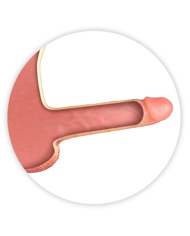 Real Manly Hollow Realistic Dildo Body Suit S M