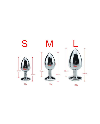 Buttplug Aluminium Red Medium Buttplug Aluminium Red Medium