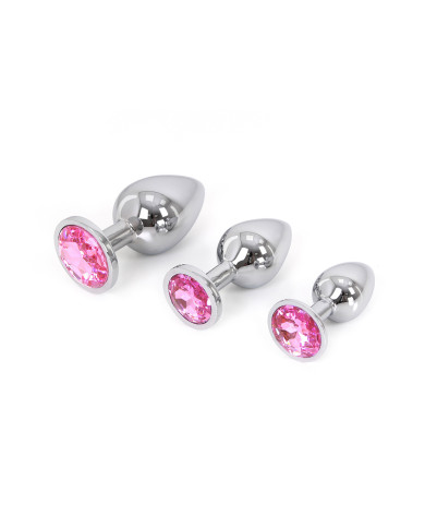 Buttplug Aluminium Pink Medium Buttplug Aluminium Pink Medium