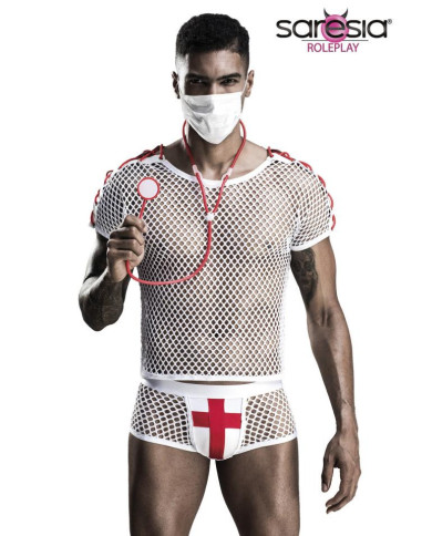 Hot Doctor Costume by Saresia MEN roleplay Hot Doctor Costume by Saresia MEN roleplay