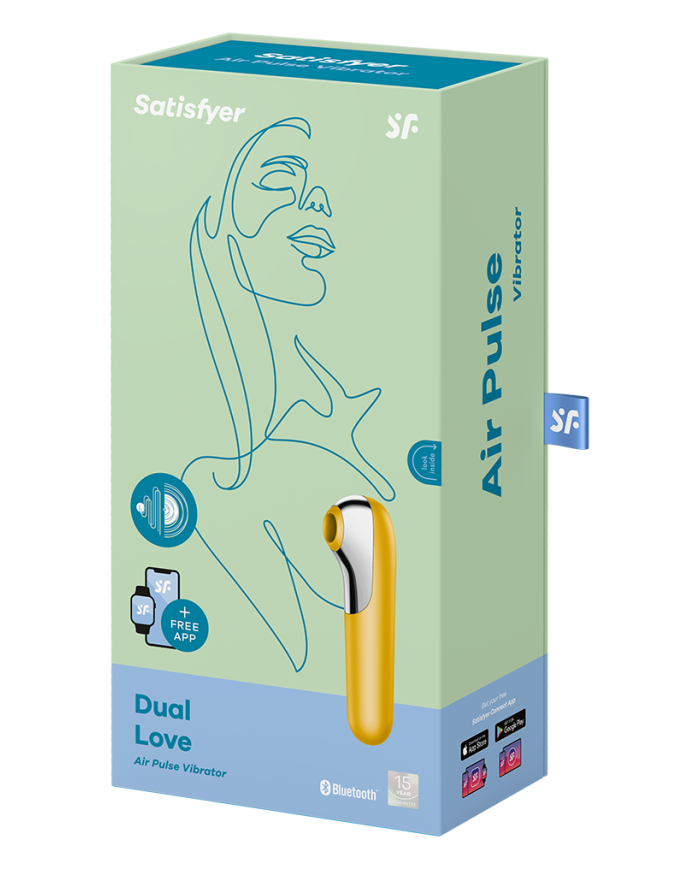 Satisfyer Dual Love Yellow   incl. Bluetooth and App
