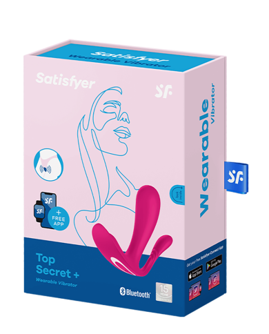 Satisfyer - Top Secret  - Wearable Vibrator with Anal Stimulator - Pink Satisfyer - Top Secret  - Wearable Vibrator with Anal Stimulator - Pink