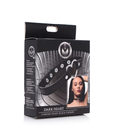 Dark Heart - Chrome Heart Black Choker