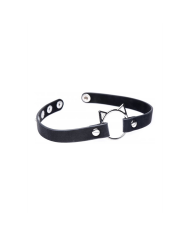Kinky Kitty Ring Slim Choker - PU Leather - Black Kinky Kitty Ring Slim Choker - PU Leather - Black