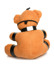 Gagged Teddy Bear Keychain - Brown
