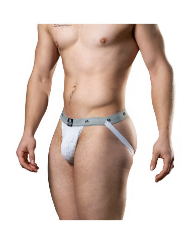 MM Jockstrap 1 Inch White S MM Jockstrap 1 Inch White S