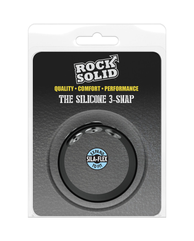 The Silicone 3 Snap - Cockring