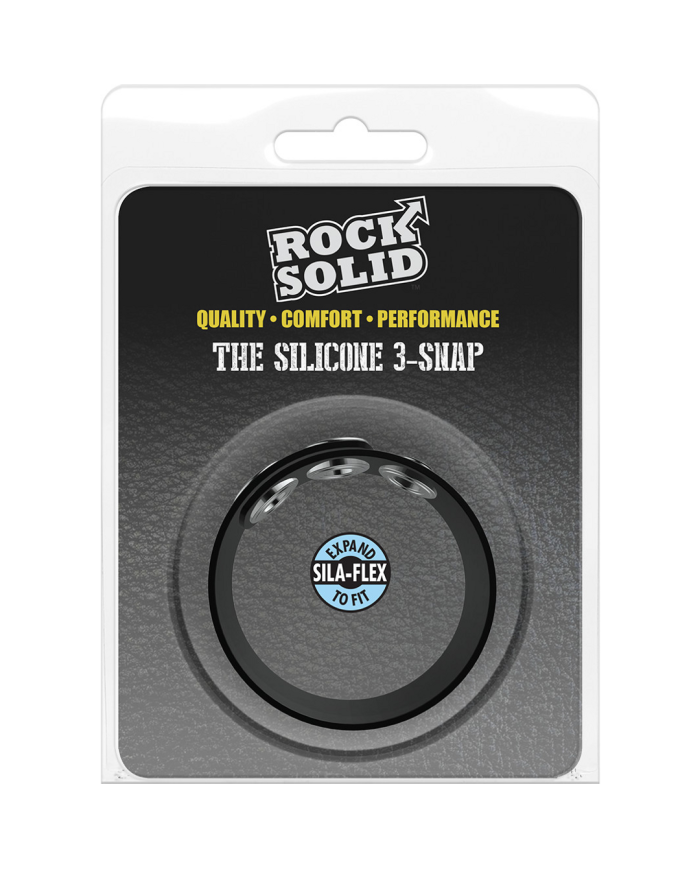 The Silicone 3 Snap - Cockring