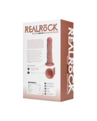 Vibrating Regular Curved Cock - 6   15,5 cm - Tan