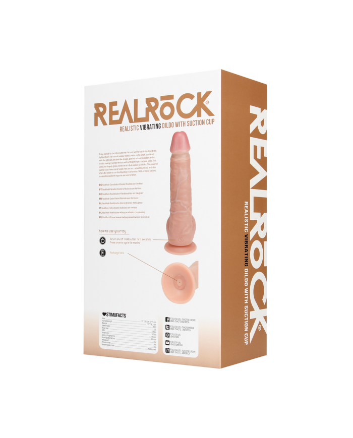 Vibrating Regular Straight Cock with Balls - 9   23 cm - Flesh Vibrating Regular Straight Cock with Balls - 9   23 cm - Flesh
