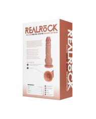 Vibrating and Rotating Straight Cock with Balls - 8   20,5 cm - Tan