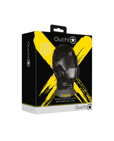 Blindfolded Mask with Breathable Ball Gag - Black Blindfolded Mask with Breathable Ball Gag - Black