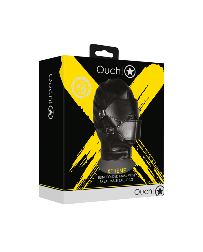 Blindfolded Mask with Breathable Ball Gag - Black Blindfolded Mask with Breathable Ball Gag - Black